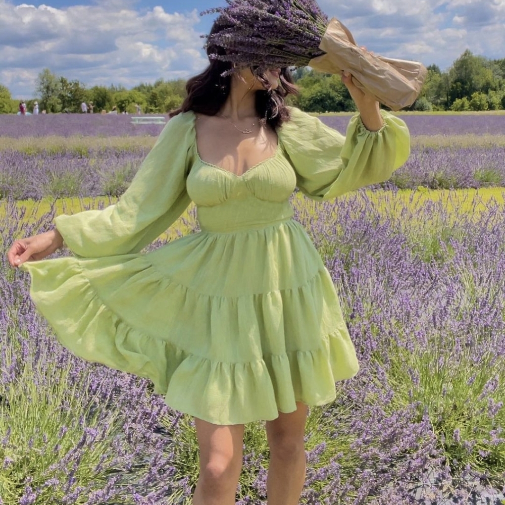 Princess Polly Green Danny Dress